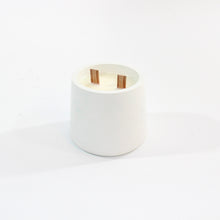 Load image into Gallery viewer, NZ-made hand-poured white concrete candle | ASH&amp;STONE Candle Shop Auckland NZ
