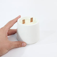 Load image into Gallery viewer, NZ-made hand-poured white concrete candle | ASH&amp;STONE Candle Shop Auckland NZ
