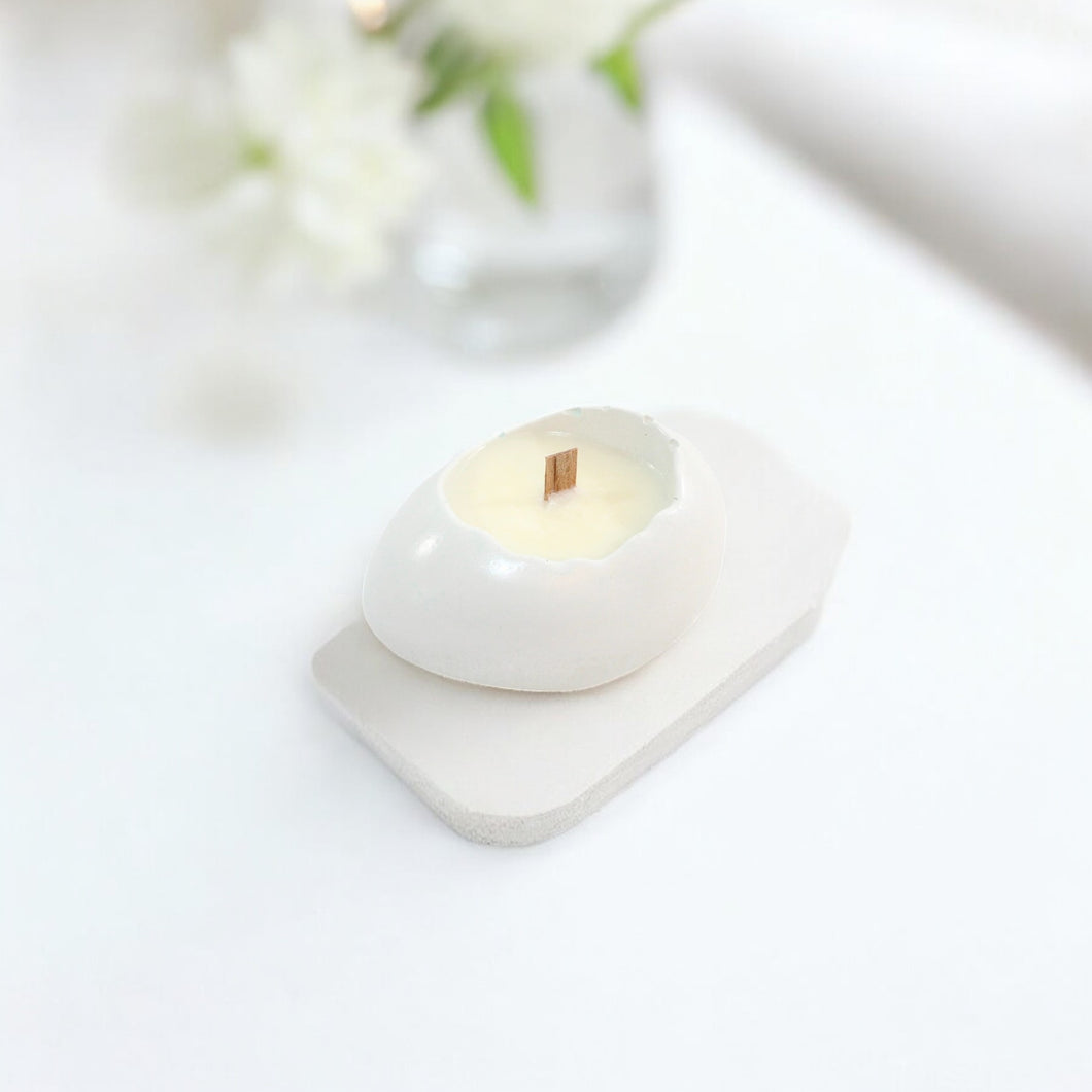  NZ-made hand-poured white concrete candle | ASH&STONE Candle Shop Auckland NZ