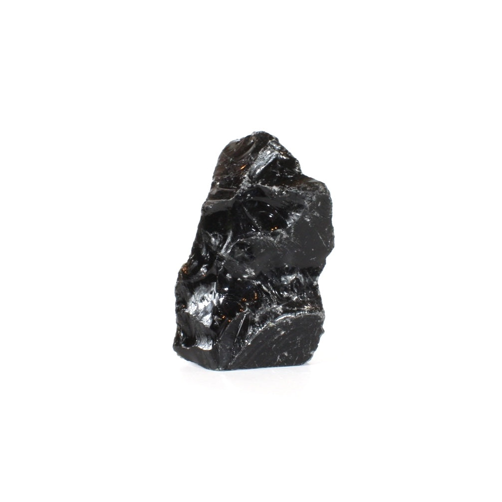 Black obsidian chunk cut base | ASH&STONE Crystals Shop Auckland NZ