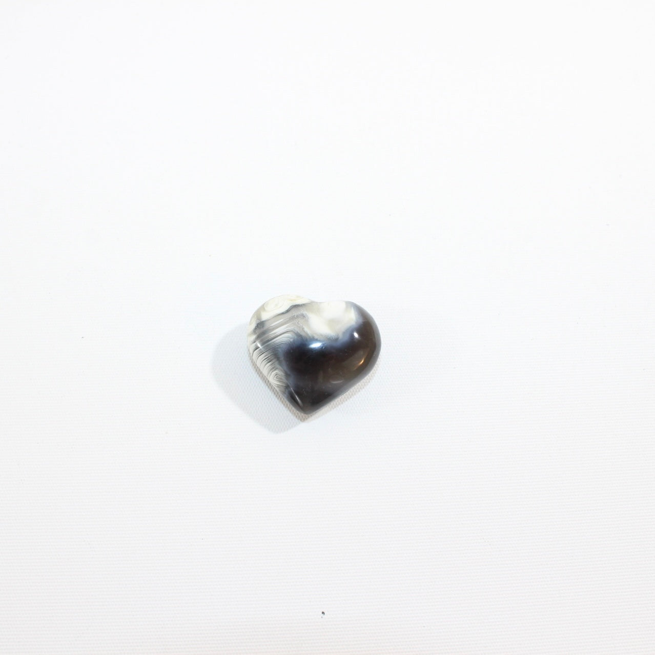 Small Orca Agate heart | ASH&STONE.  Free express shipping. Buy online from ASH&STONE Auckland NZ. AfterPay available.