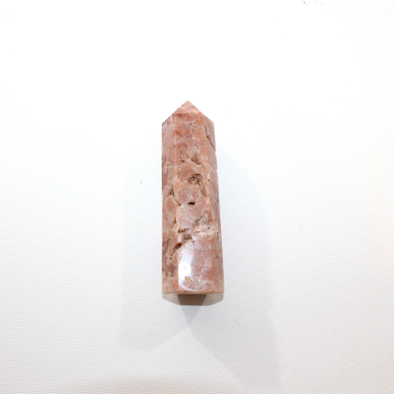 Pink Brecciated agate polished crystal tower. Free express shipping. Shop online from ASH&STONE Crystal Shop. 