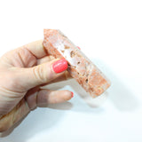Pink Brecciated agate polished crystal tower. Free express shipping. Shop online from ASH&STONE Crystal Shop. 