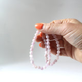 Pink Natural Kunzite bead bracelet | ASH & STONE Crystal and jewellerys Free express shipping. 