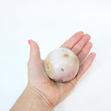 Plum Agate Polished Crystal Sphere on stand | ASH & STONE. Free express shipping.