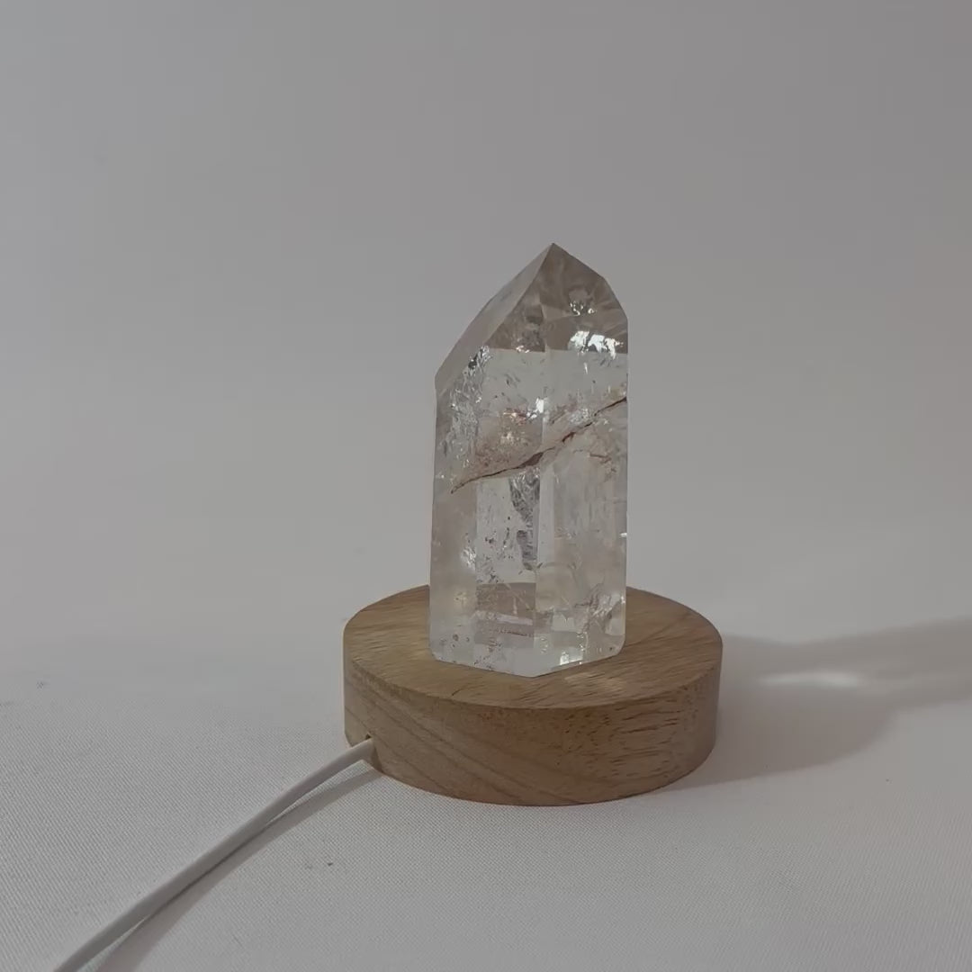 Clear Quartz Crystal Tower Lamp | ASH & STONE. Free express shipping. Shop clear quartz crystals online AfterPay available. 