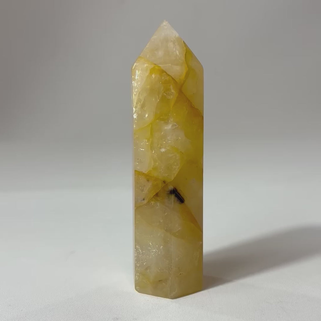 Golden Healer Crystal Tower. Free express shipping. Shop online from ASH&STONE crystal shop Auckland NZ. AfterPay available.