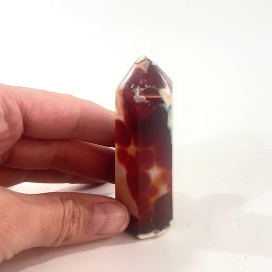 Carnelian polished crystal generator | ASH&STONE Crystal Shop Auckland NZ