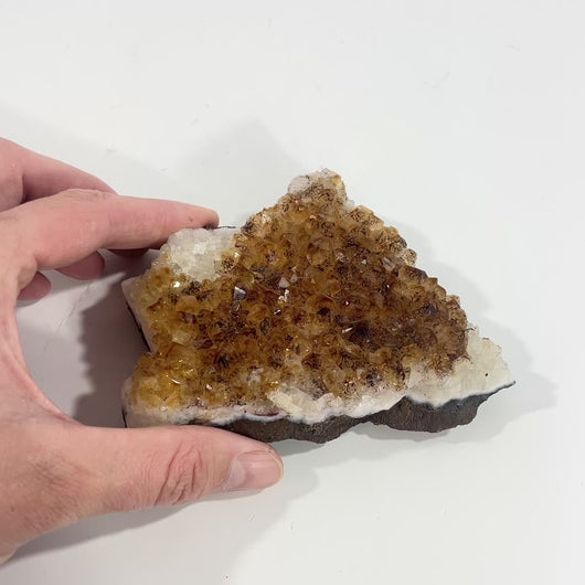 Heat-treated citrine crystal cluster | ASH&STONE Crystals Shop Auckland NZ