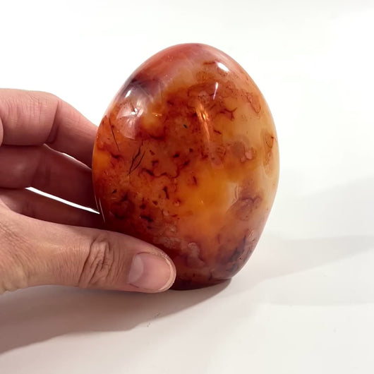 Carnelian polished crystal freeform | ASH&STONE Crystal Shop Auckland NZ