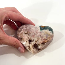 Load and play video in Gallery viewer, Pink amethyst crystal heart | ASH&amp;STONE Crystal Shop Auckland NZ
