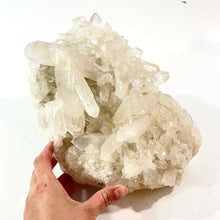 Load and play video in Gallery viewer, Large clear quartz crystal cluster 9.8kg | ASH&amp;STONE Crystal Shop Auckland NZ
