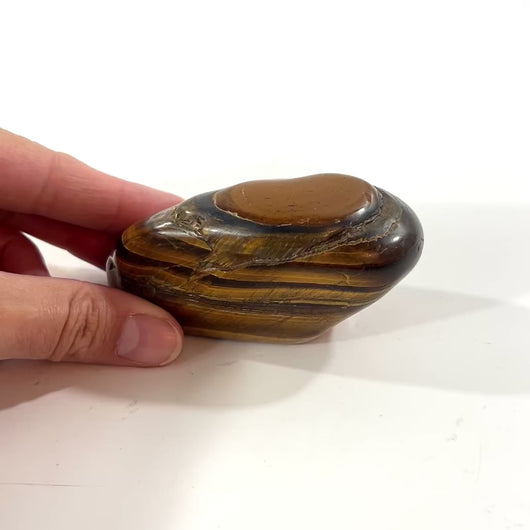 Tigers eye polished crystal | ASH&STONE Crystal Shop Auckland NZ