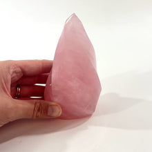 Load and play video in Gallery viewer, Rose quartz polished crystal flame | ASH&amp;STONE Crystal Shop Auckland NZ
