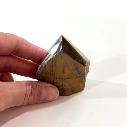 Tigers eye crystal point | ASH&STONE Crystal Shop Auckland NZ