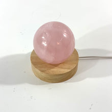 Load and play video in Gallery viewer, Rose quartz crystal sphere lamp
