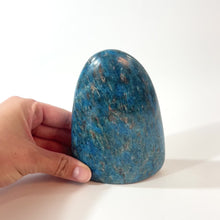 Load and play video in Gallery viewer, Blue apatite polished crystal free form 1kg | ASH&amp;STONE Crystals Shop Auckland NZ

