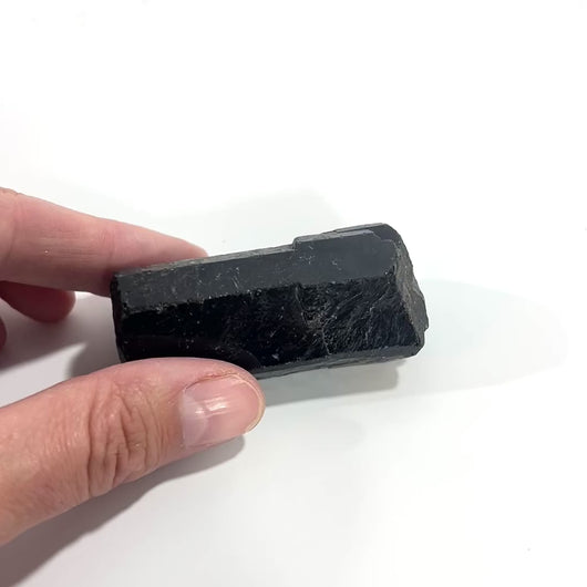 Black tourmaline crystal chunk | ASH&STONE Crystals Shop Auckland NZ