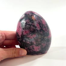 Load and play video in Gallery viewer, Rhodonite polished crystal freeform | ASH&amp;STONE Crystal Shop Auckland NZ
