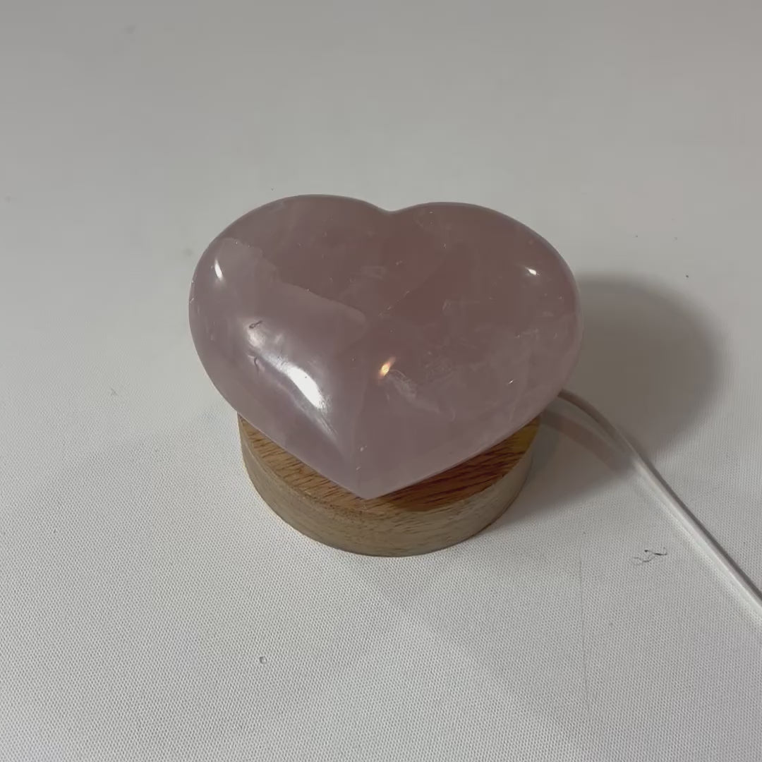 Rose Quartz Crystal Heart Lamp. Free express shipping. Shop online from ASH&STONE Crystal Shop Auckland NZ. AfterPay available. 