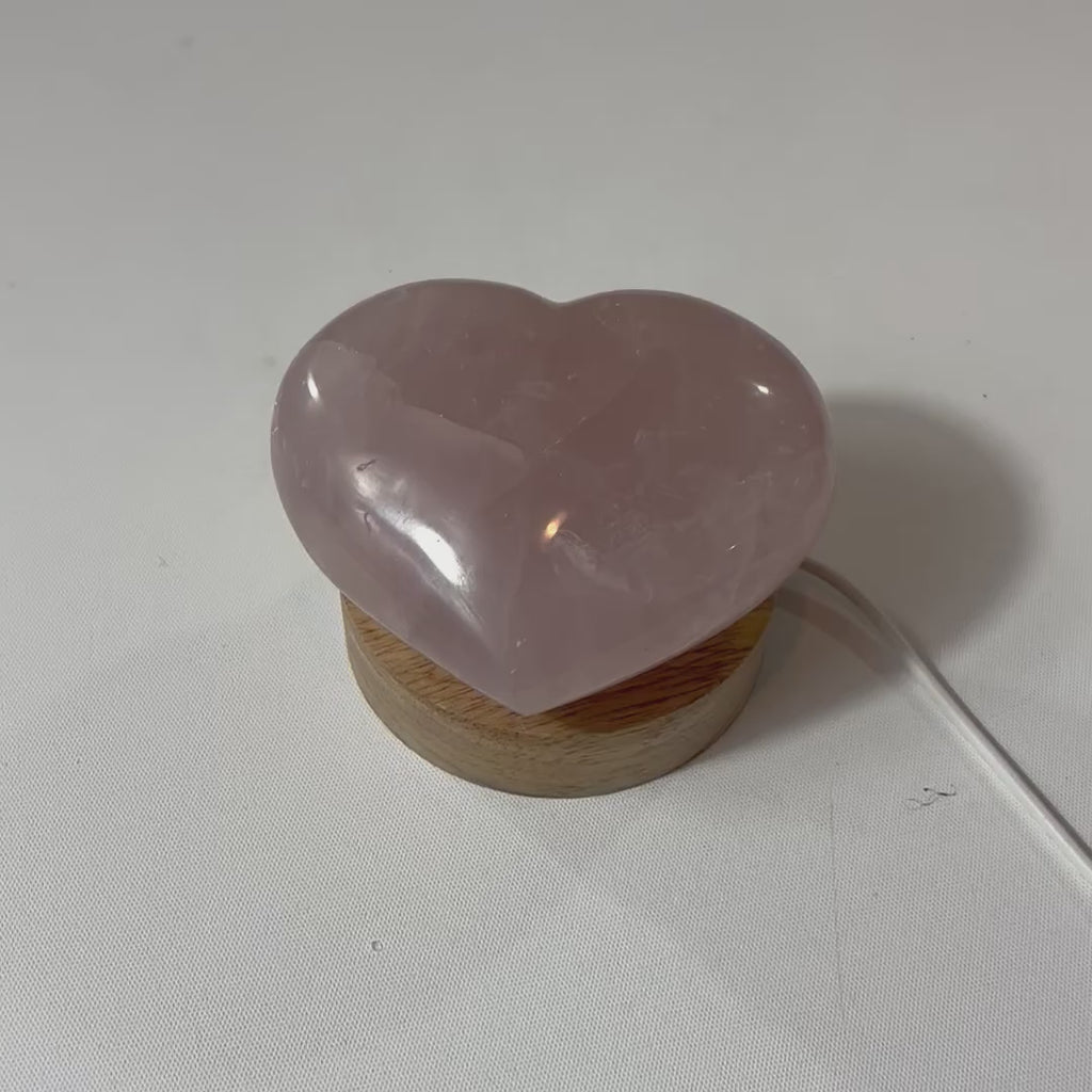 Rose Quartz Crystal Heart Lamp. Free express shipping. Shop online from ASH&STONE Crystal Shop Auckland NZ. AfterPay available. 