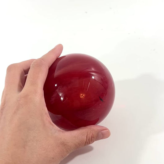 Strawberry obsidian sphere 1.11kg | ASH&STONE Crystal Shop Auckland NZ