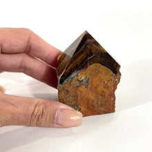 Load and play video in Gallery viewer, Tigers eye crystal point | ASH&amp;STONE Crystals Shop Auckland NZ
