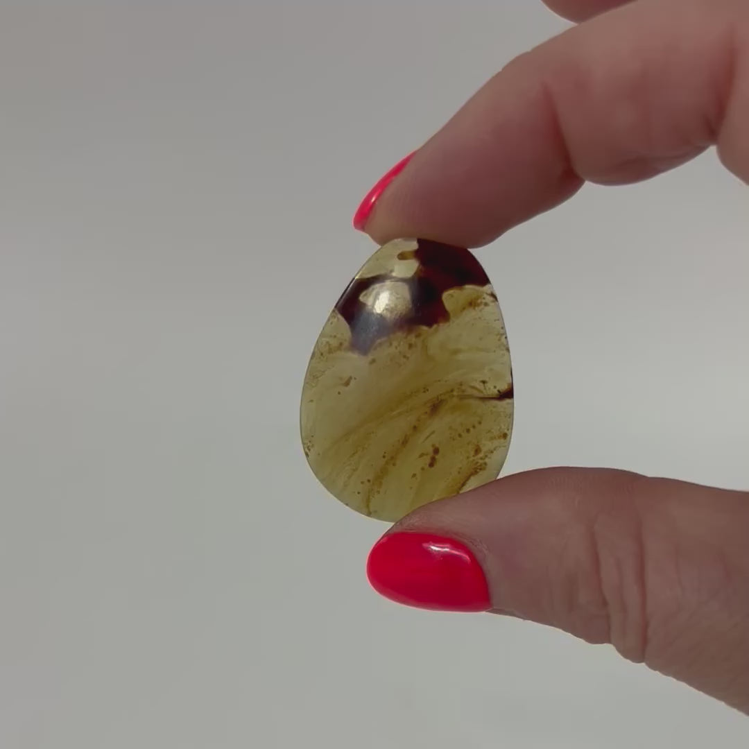 Amber Polished Drop. Free express shipping. Shop online from ASH&STONE crystal shop Auckland NZ. AfterPay available.