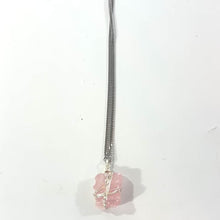 Load and play video in Gallery viewer, Men&#39;s rose quartz crystal pendant necklace | ASH&amp;STONE Crystal Jewellery Shop Auckland NZ
