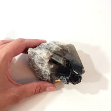 Load and play video in Gallery viewer, Smoky quartz crystal cluster | ASH&amp;STONE Crystals Shop Auckland NZ
