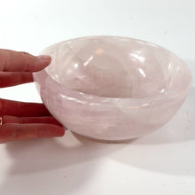 Load and play video in Gallery viewer, Large rose quartz crystal bowl 1.9kg | ASH&amp;STONE Crystal Shop Auckland NZ
