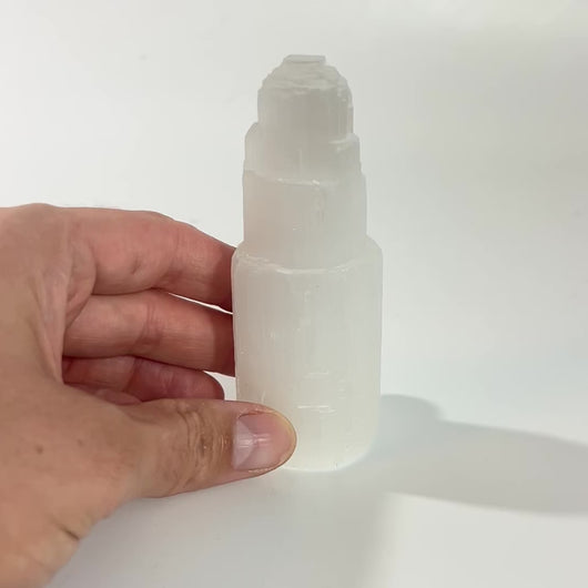 Selenite crystal tower | ASH&STONE Crystal Shop Auckland NZ