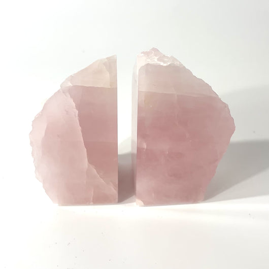 Large rose quartz crystal bookends 1.9kg  | ASH&STONE Crystals Shop Auckland NZ