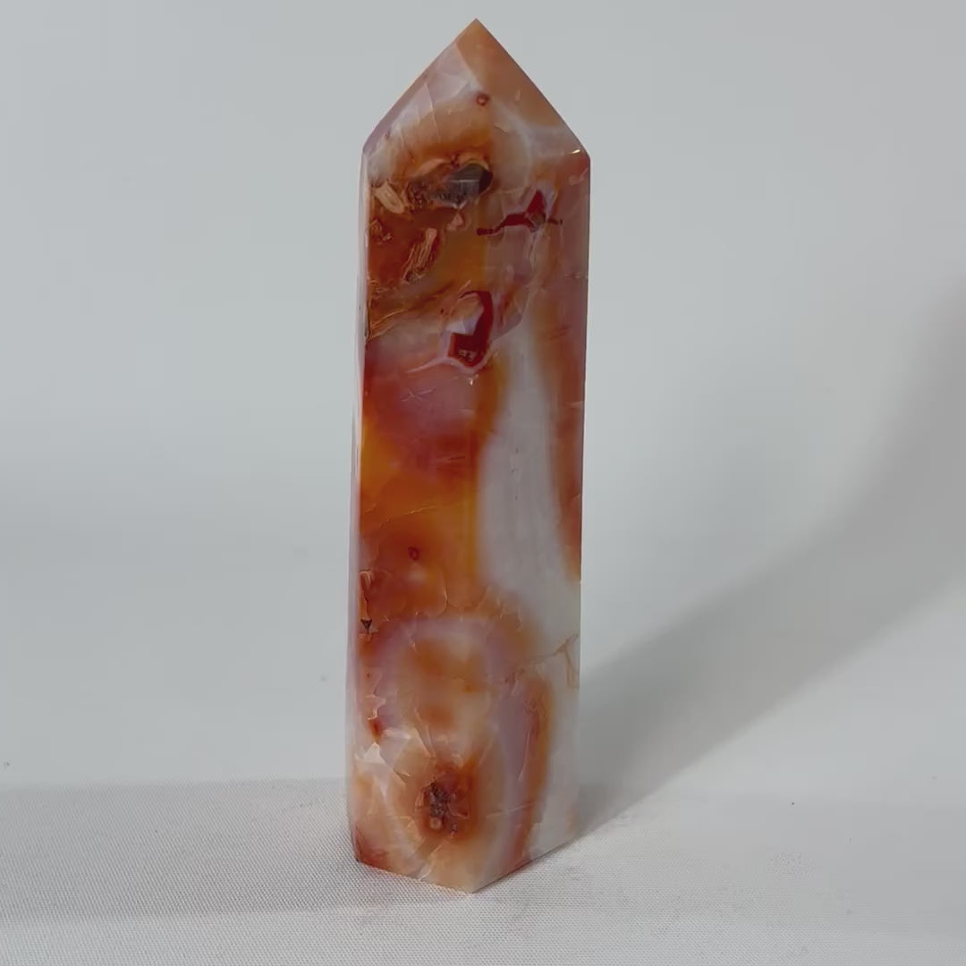 Carnelian Tower Crystal | ASH & STONE Premium online crystals. Free express shipping NZ