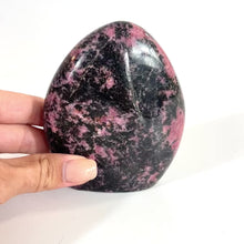 Load and play video in Gallery viewer, Rhodonite polished crystal free form | ASH&amp;STONE Crystals Shop Auckland NZ
