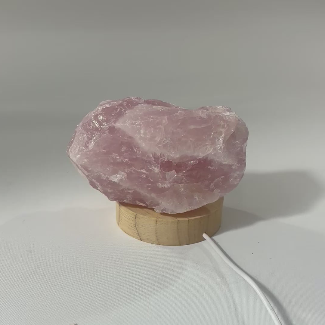 Rose Quartz Crystal Lamp | ASH&STONE Crystal Jewellery Shop Auckland NZ