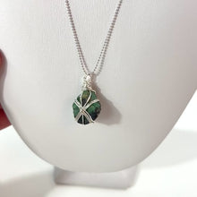 Load and play video in Gallery viewer, Raw Sakota emerald pendant necklace  ASH&amp;STONE Crystal Jewellery Shop Auckland NZ
