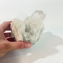 Load and play video in Gallery viewer, Clear quartz crystal cluster 1kg | ASH&amp;STONE Crystals Shop Auckland NZ
