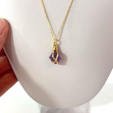 Load and play video in Gallery viewer, Bespoke NZ-made bespoke African amethyst crystal pendant necklace | ASH&amp;STONE Crystal Jewellery Shop Auckland NZ
