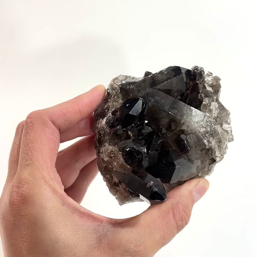 Smoky quartz crystal cluster | ASH&STONE Crystal Shop Auckland NZ