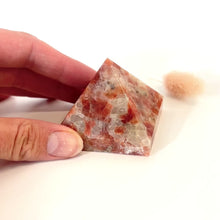 Load and play video in Gallery viewer, Sunstone crystal pyramid | ASH&amp;STONE Crystals Shop Auckland NZ
