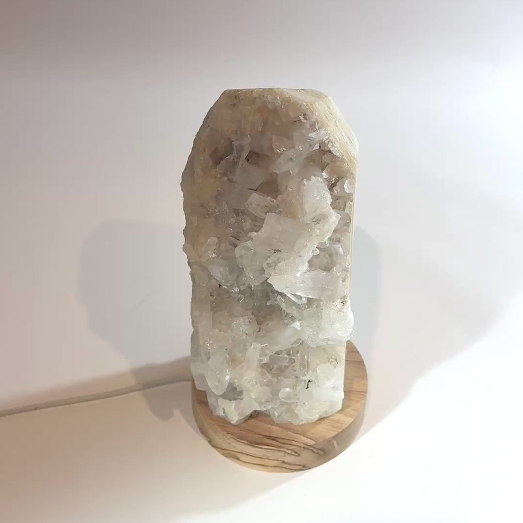 Clear quartz crystal cluster lamp | ASH&STONE Crystal Shop Auckland NZ