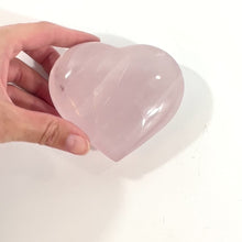 Load and play video in Gallery viewer, Rose quartz crystal polished heart | ASH&amp;STONE Crystals Shop Auckland NZ
