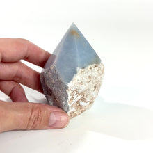 Load and play video in Gallery viewer, Angelite crystal point | ASH&amp;STONE Crystals Shop Auckland NZ
