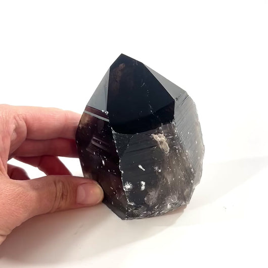 Smoky quartz crystal point | ASH&STONE Crystal Shop Auckland NZ