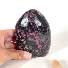 Load and play video in Gallery viewer, Rhodonite polished crystal free form 1.2kg | ASH&amp;STONE Crystals Shop Auckland NZ
