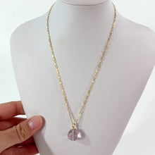 Load and play video in Gallery viewer, NZ-made fluorite crystal pendant necklace 16k gold-plated sterling silver | ASH&amp;STONE Crystal Jewellery Shop Auckland NZ
