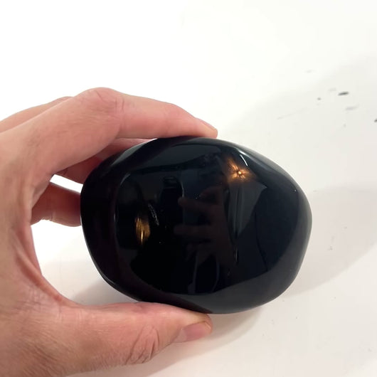 Black tourmaline polished crystal freeform | ASH&STONE Crystal Jewellery Shop Auckland NZ
