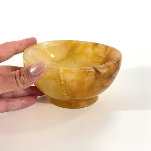 Golden healer crystal bowl | ASH&STONE Crystals Shop Auckland NZ
