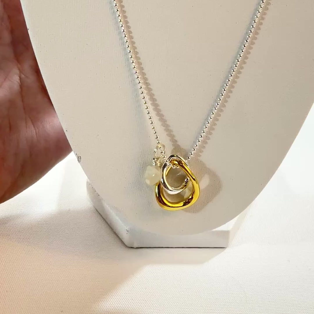 Moonstone crystal pendant charm necklace | ASH&STONE Crystal Jewellery Shop Auckland NZ